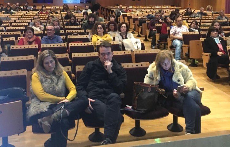 Auditorio Sant Joan de Déu durante la jornada PKU-OTM de 2018