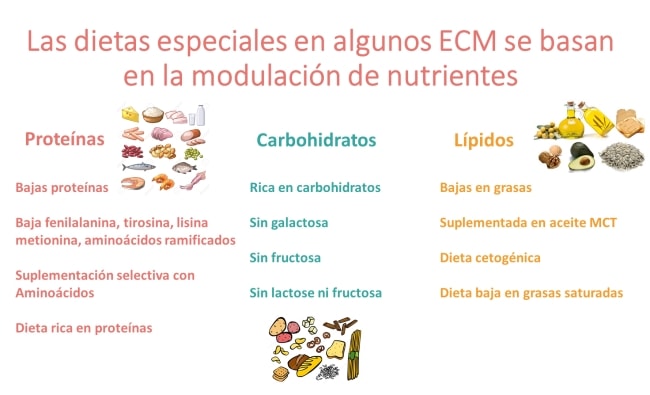 Dietas especiales en ECM