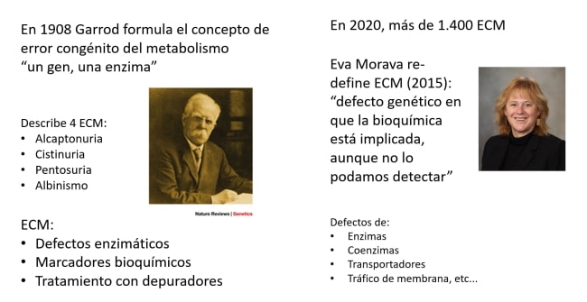Evolución de los ECM, de Garrod a Morava
