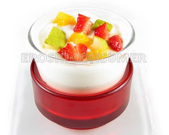 Yogur natural con trozos de frutas. Foto. Eroski Consumer