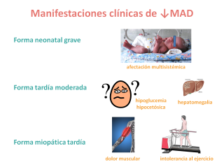 Manifestaciones clínicas de la deficiencia de MAD. Imagen: HSDJCBN