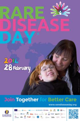Póster Día de las Enfermedades Raras 2014. Foto: Rare Disease Day.