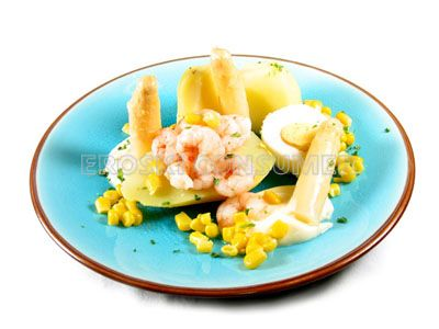 Ensalada de patata, albaricoque y maíz. Imagen: Consumer Eroski