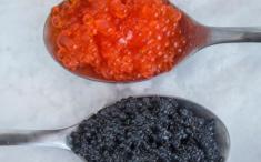 Timbal de patatas y sucedáneo de caviar
