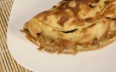 Tortilla de olivas con calabacín y requesón. Foto: HSJDBCN