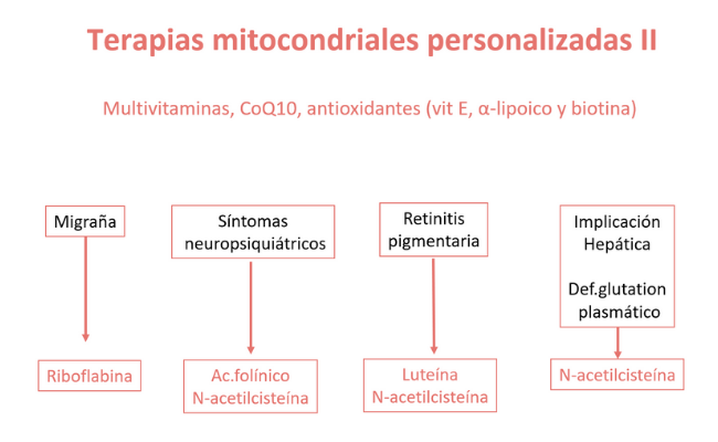 Terapias mitocondriales personalizadas. Guía Metabólica Hospital Sant Joan de Déu Barcelona
